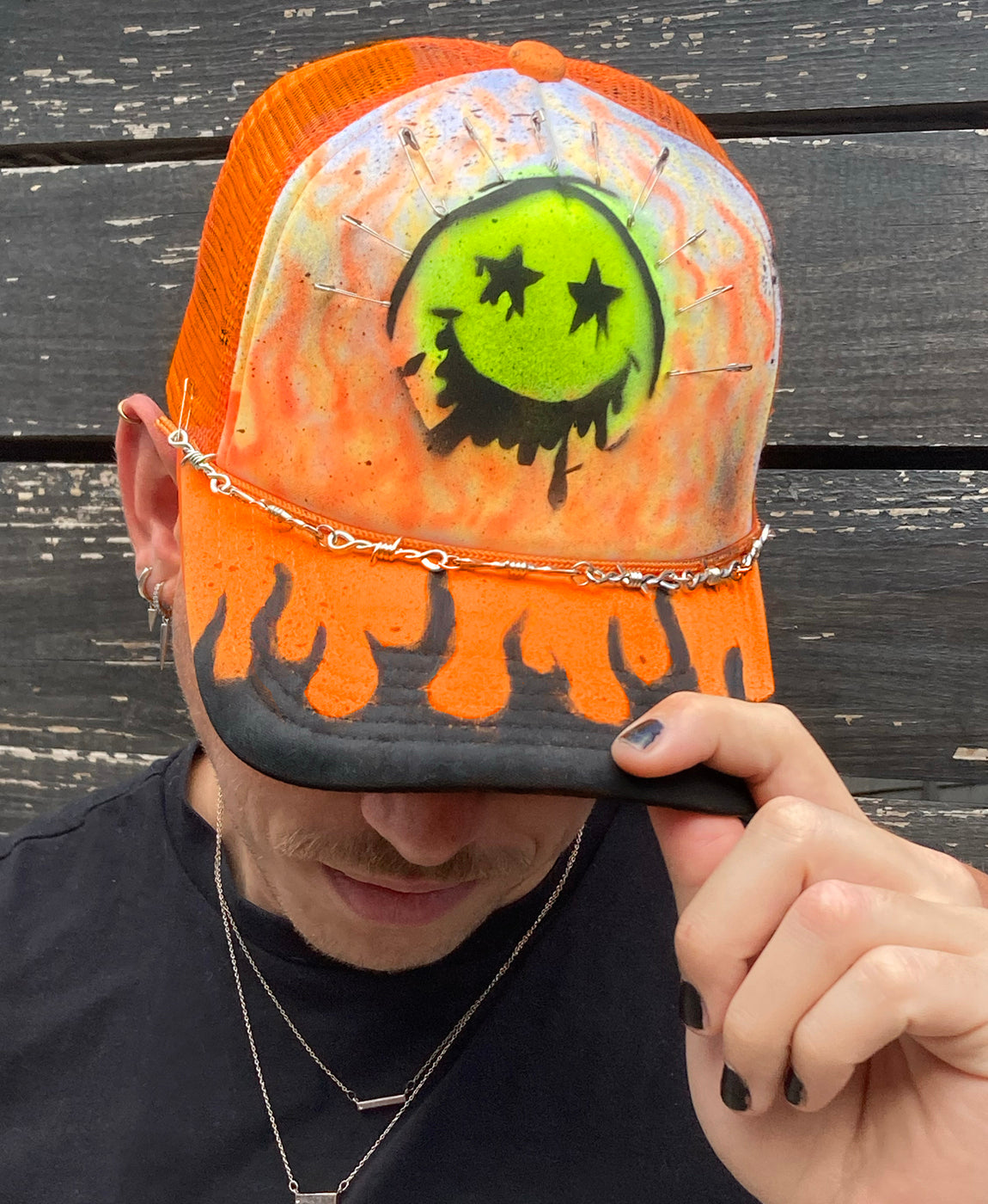 TRICKED OUT TRUCKER - BRIGHT ORANGE