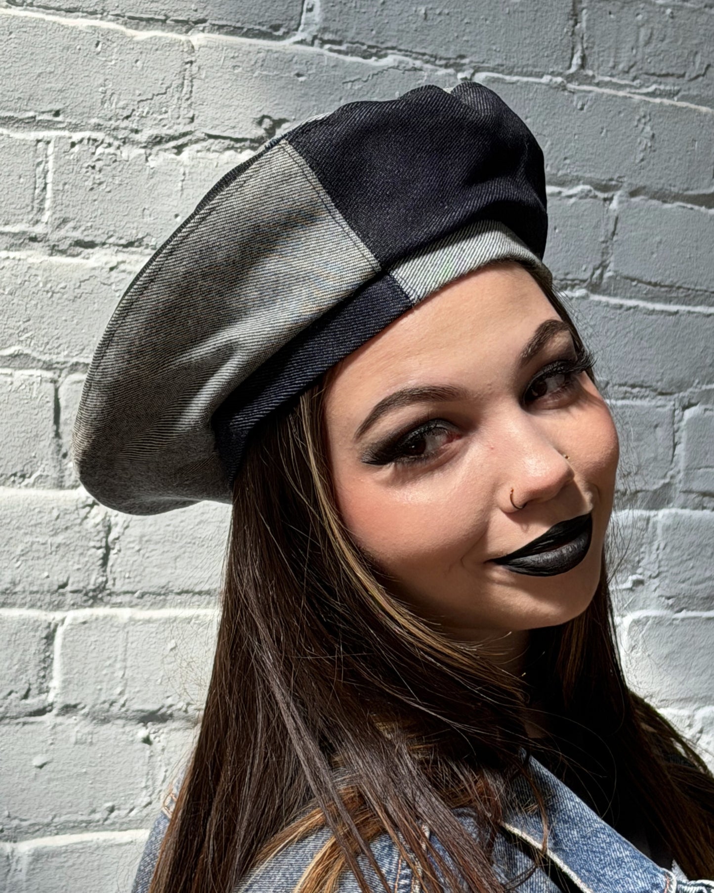 YIN YANG BERET - BLUE