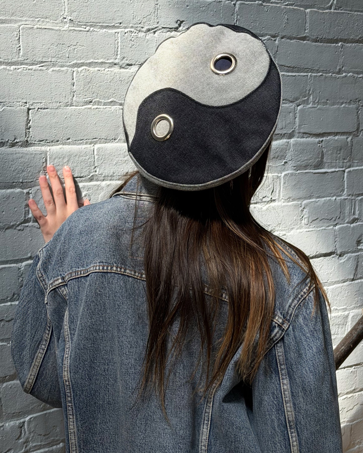 YIN YANG BERET - BLUE