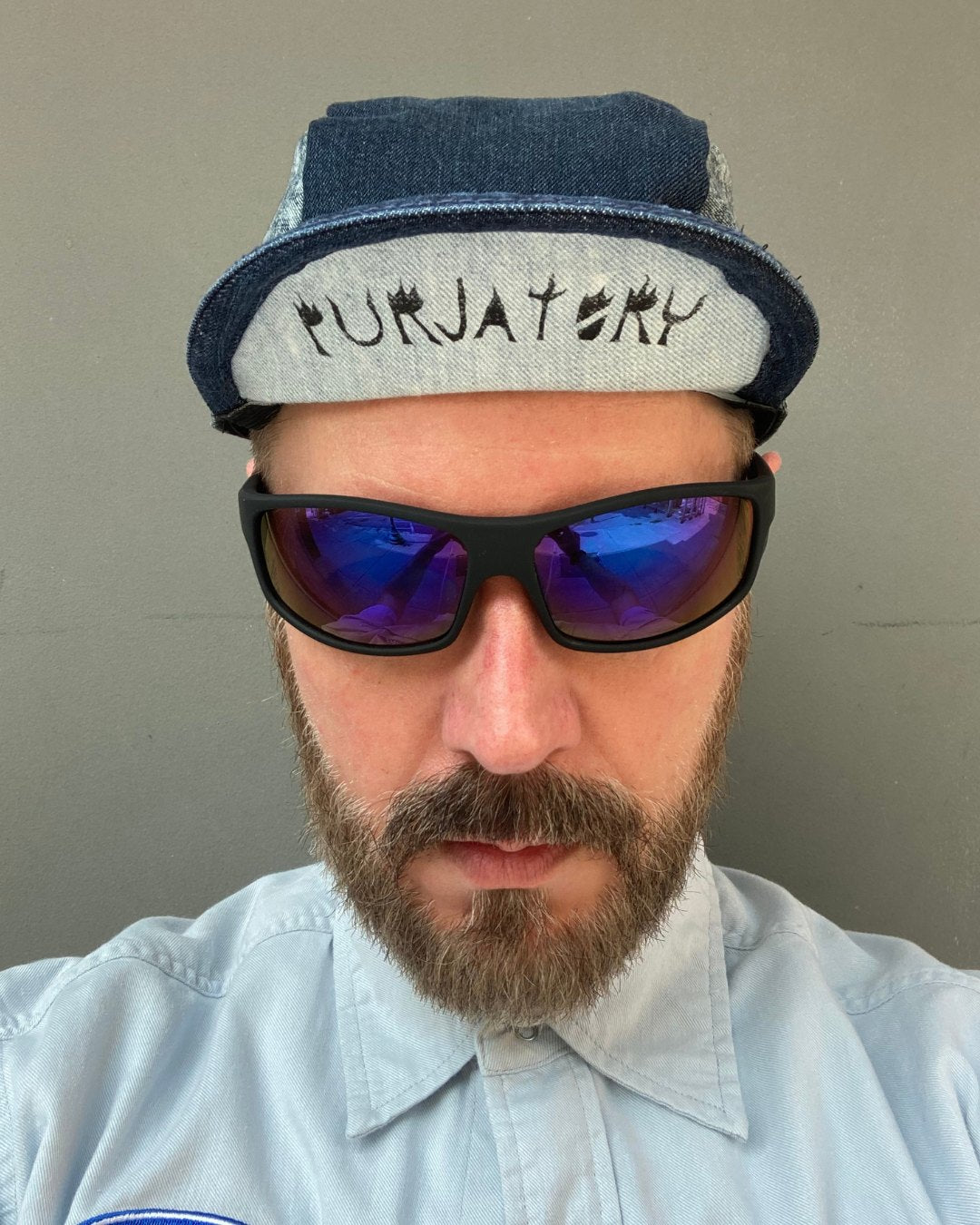 CYCLING CAP - DENIM BLUES