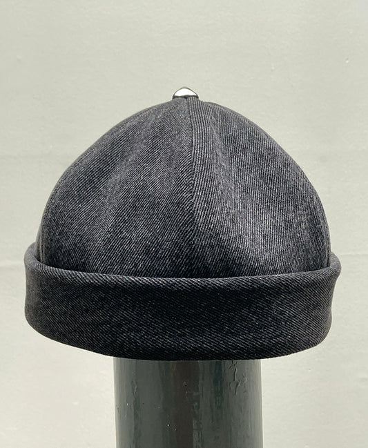 UPCYCLED DENIM BRIMLESS - WASHED BLACK