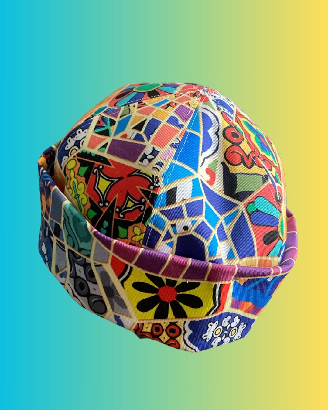 MAGIC MOSAIC PRINT BRIMLESS CAP