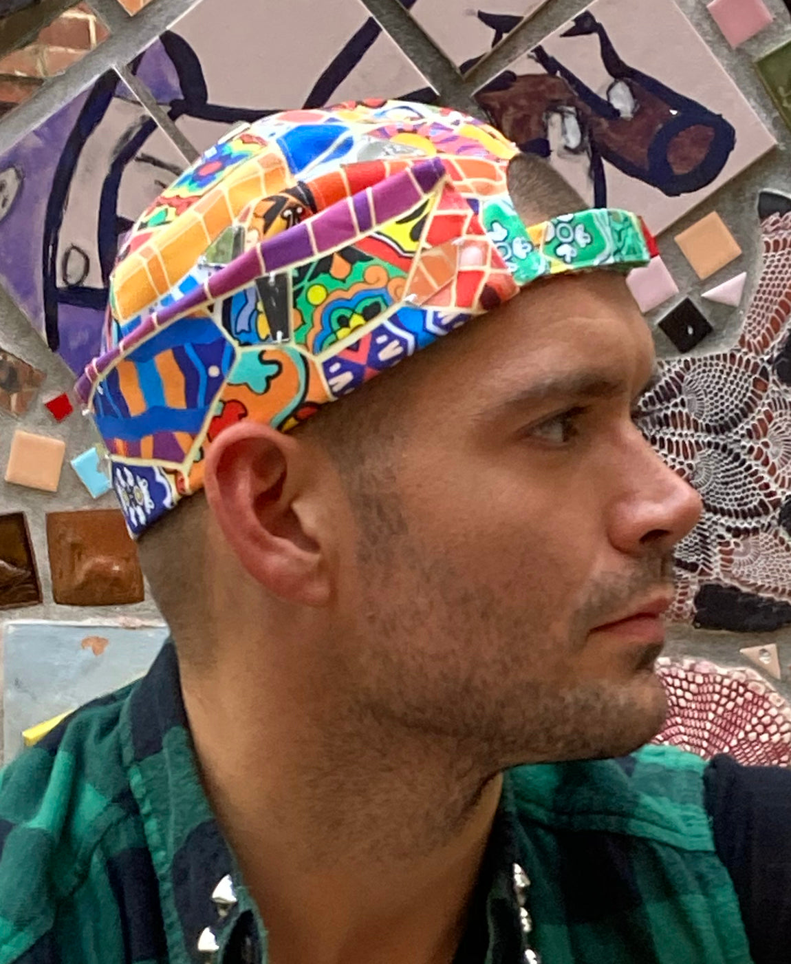 MAGIC MOSAIC PRINT BRIMLESS CAP