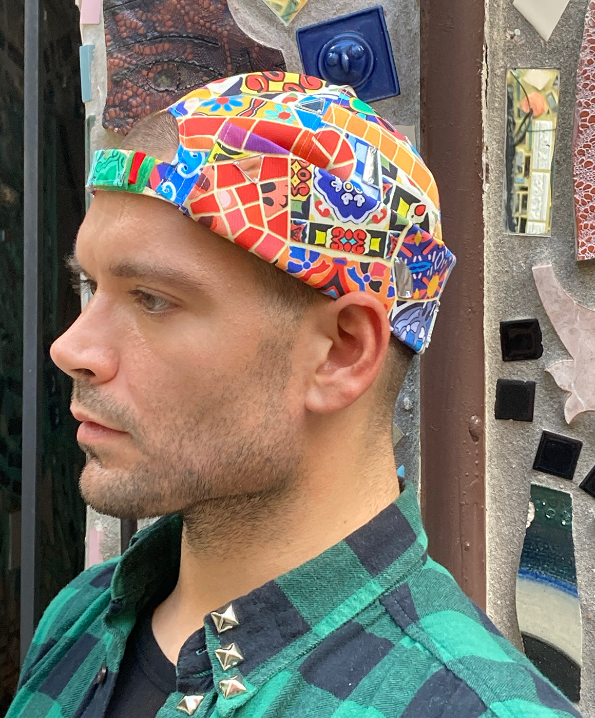 MAGIC MOSAIC PRINT BRIMLESS CAP