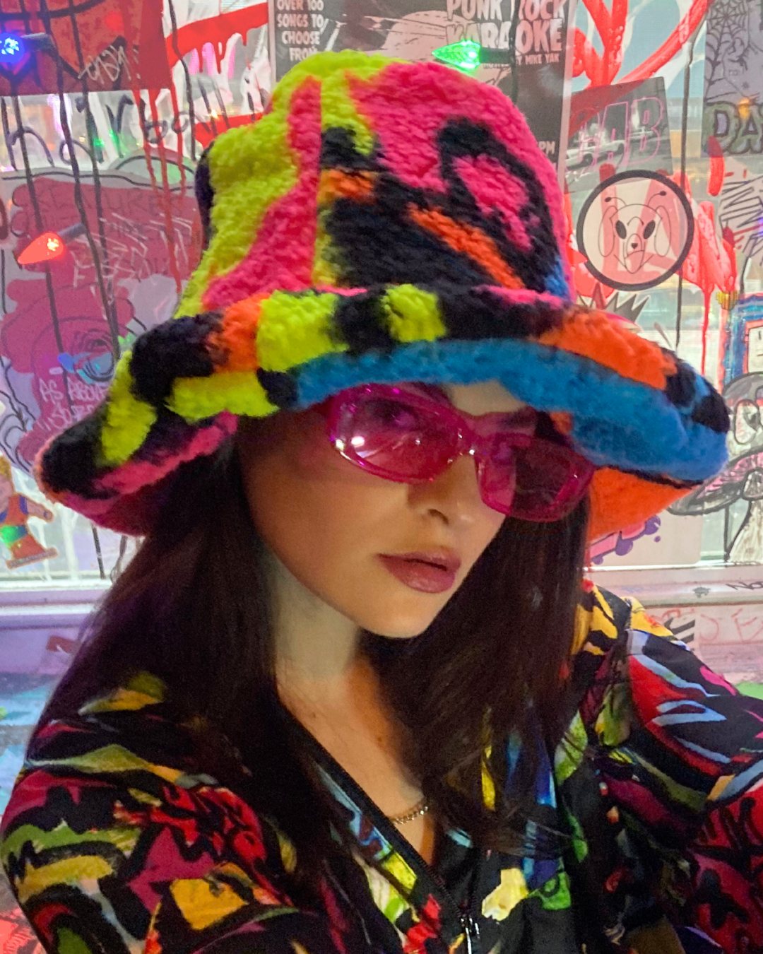 NEON SHERPA JAM HAT
