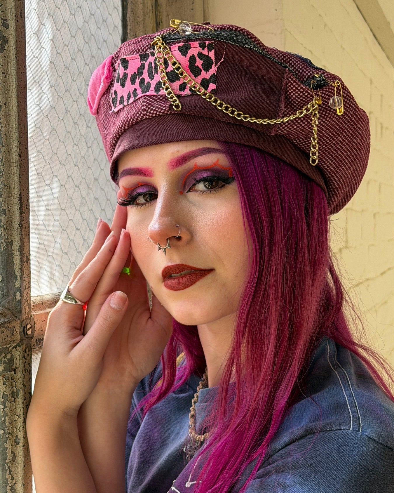 REMIXED RASPBERRY BERET #3