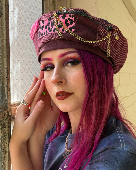 REMIXED RASPBERRY BERET #3