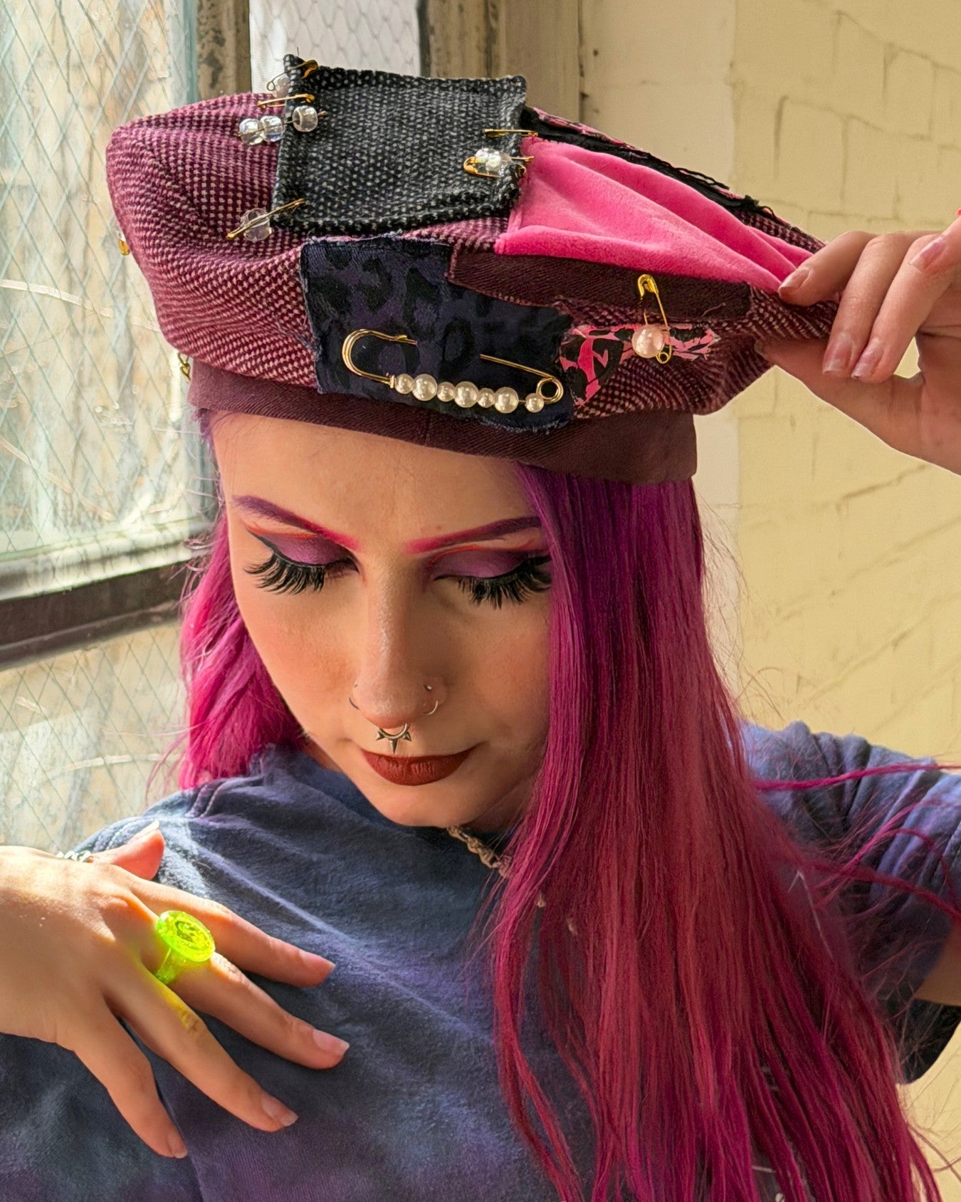 REMIXED RASPBERRY BERET #3