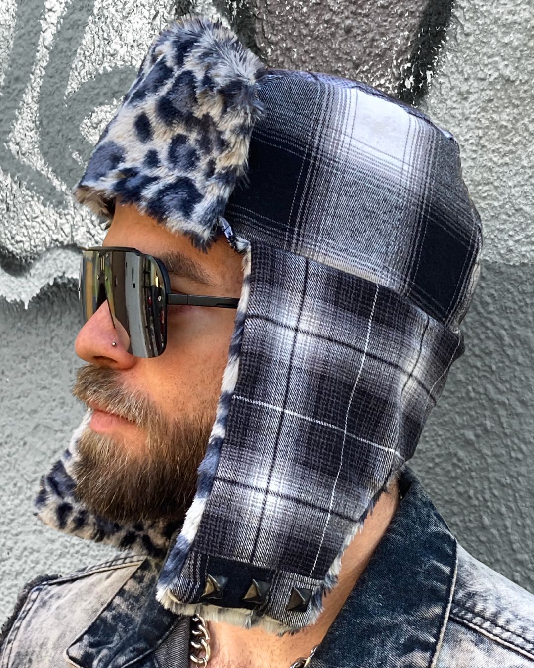 FLANNEL & LEOPARD TRAPPER